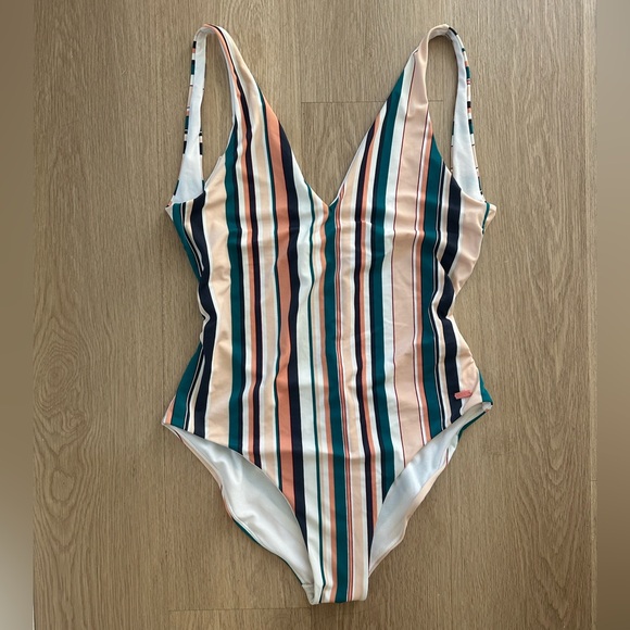 Roxy Striped One Piece - Picture 1 of 3